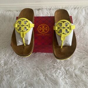 Tory Burch Yellow Sandals